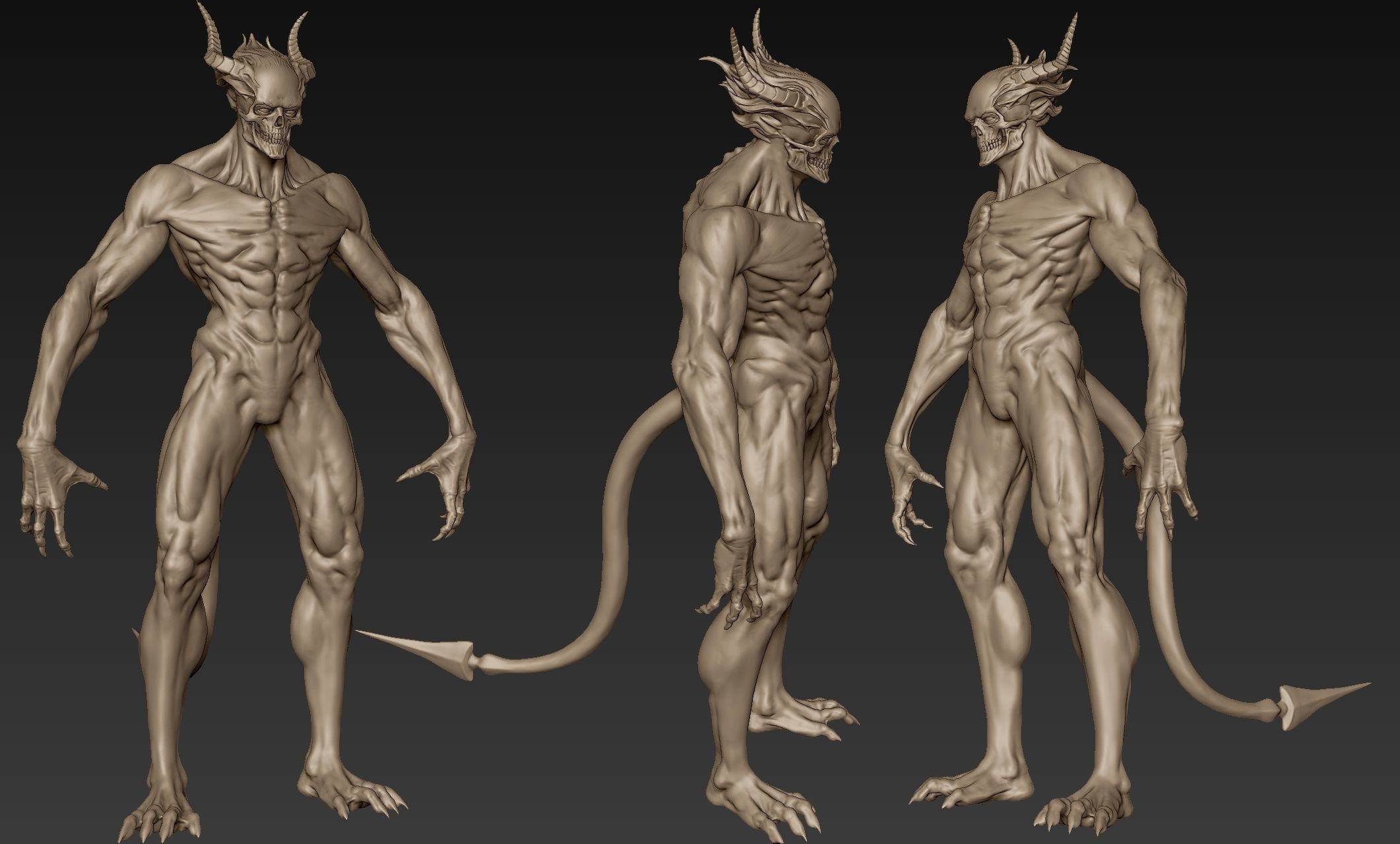 Skullhead Demon 3D model_12