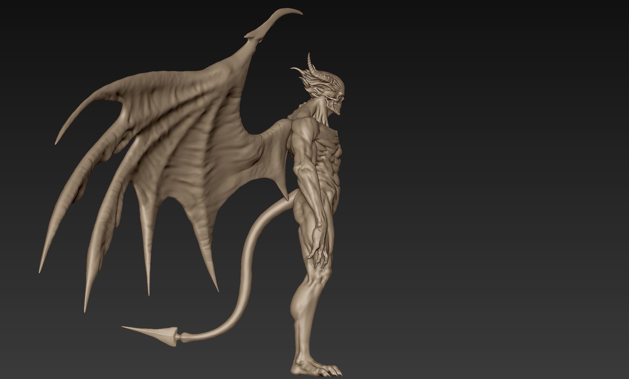 Skullhead Demon 3D model_9