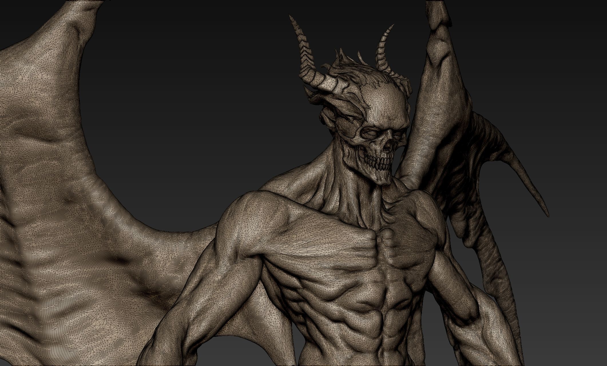 Skullhead Demon 3D model_16