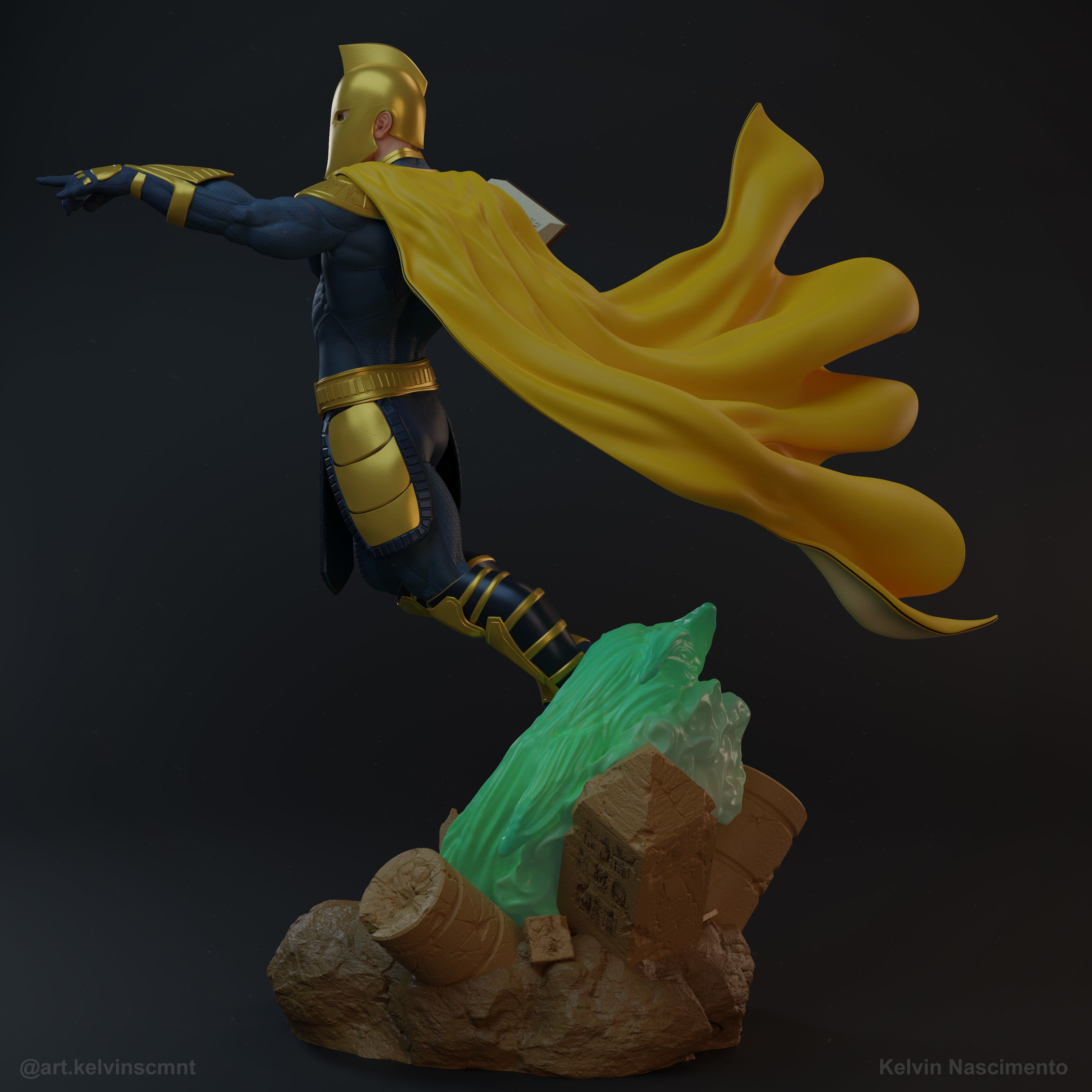 Dr Fate  Statue 3D print model_3