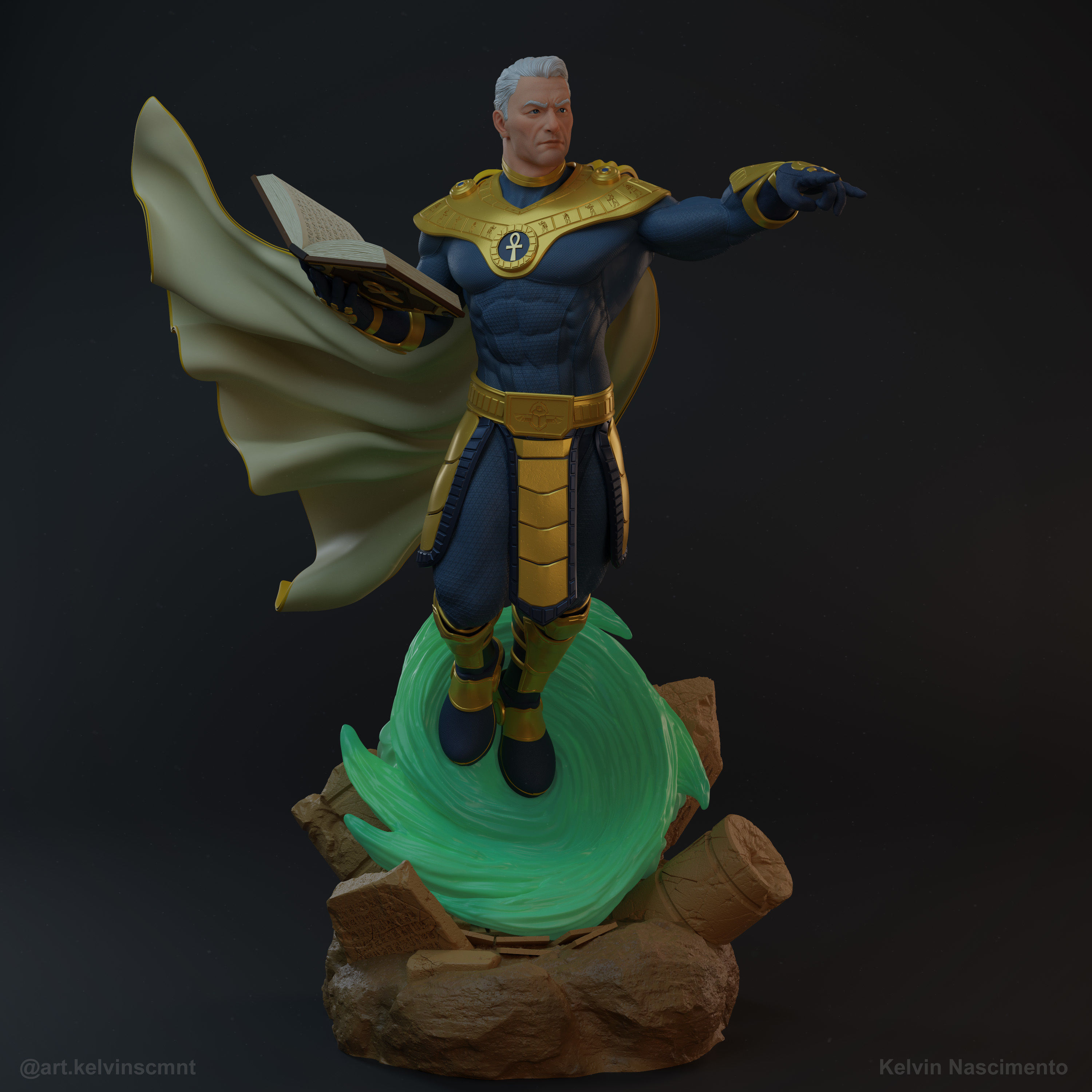 Dr Fate  Statue 3D print model_12