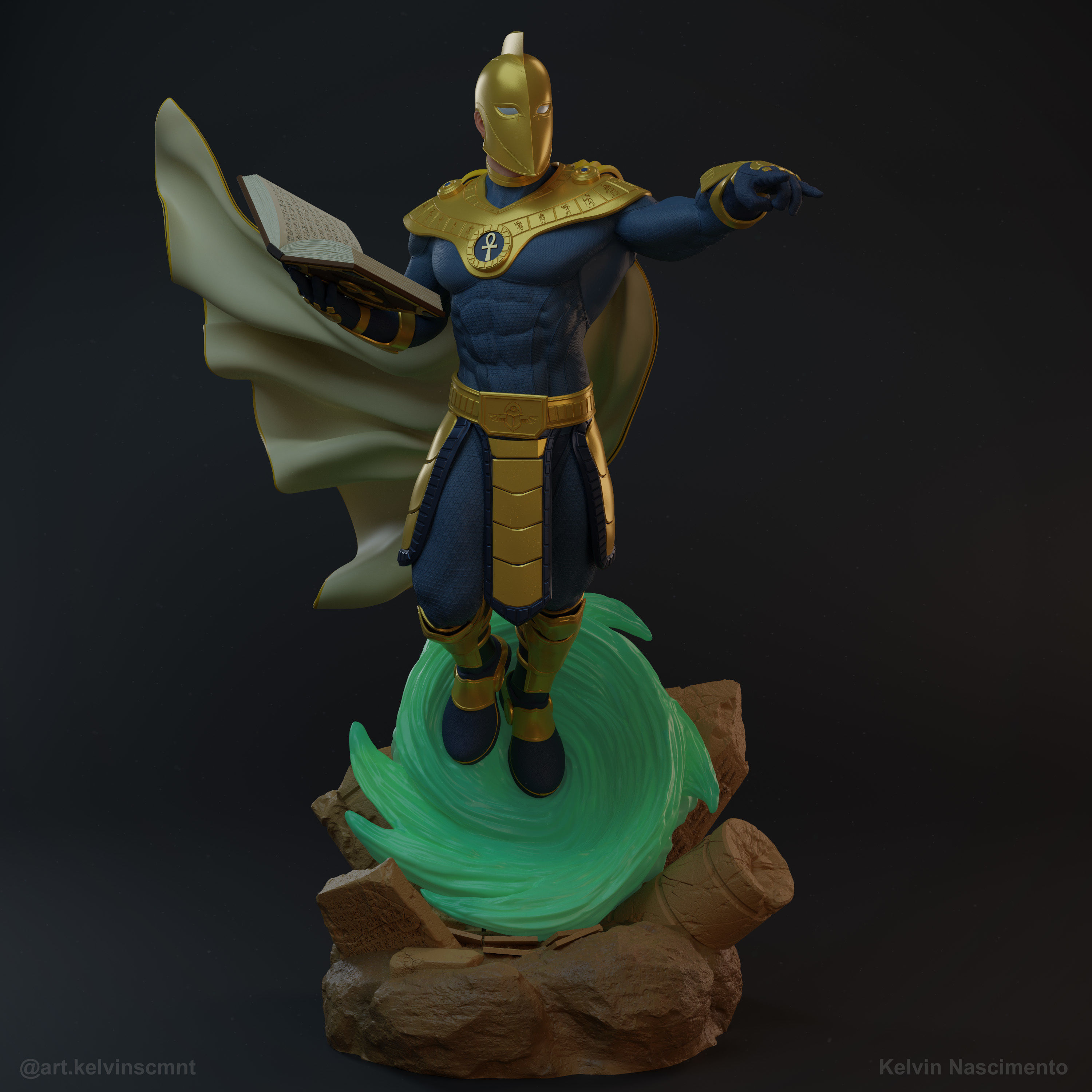 Dr Fate  Statue 3D print model_16