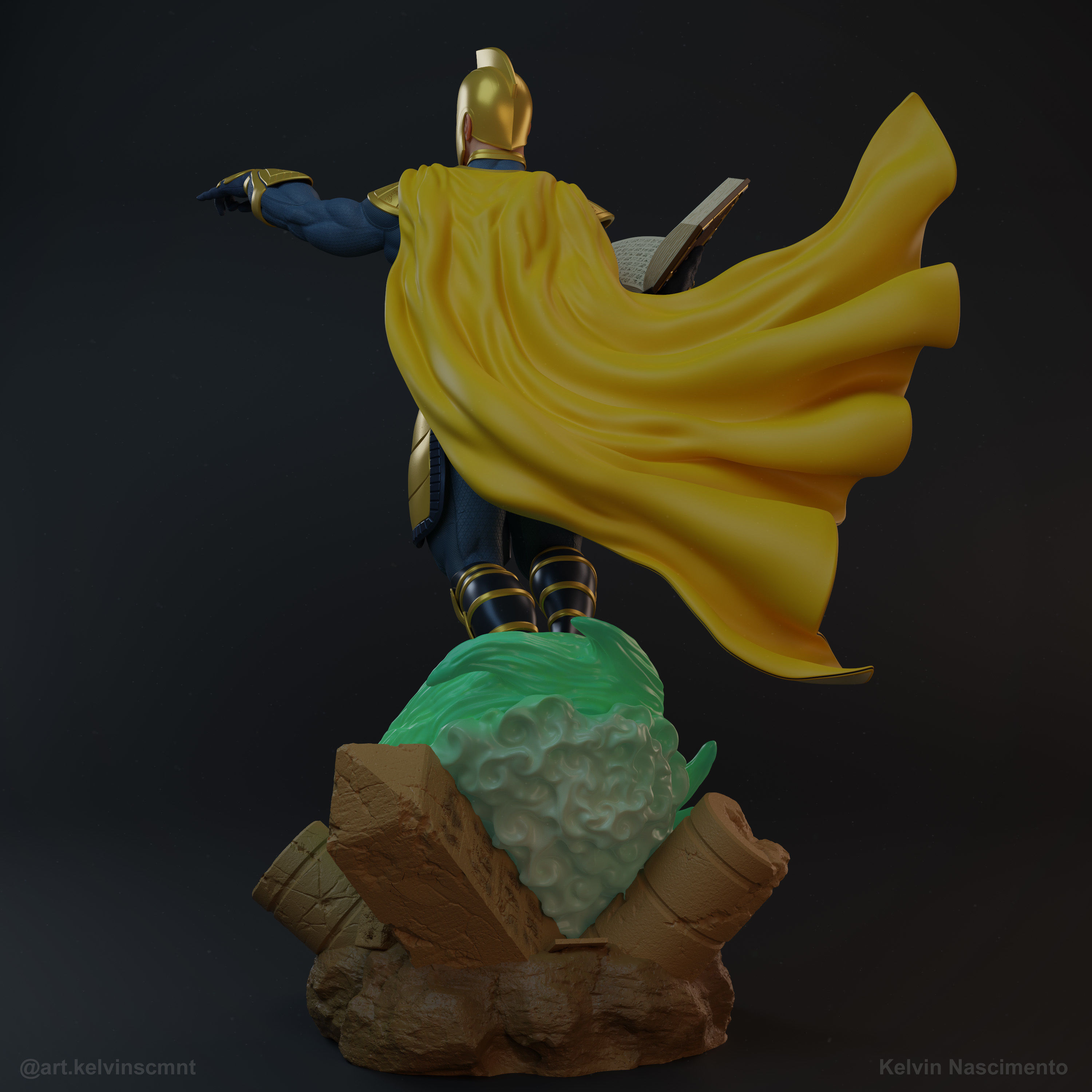 Dr Fate  Statue 3D print model_5