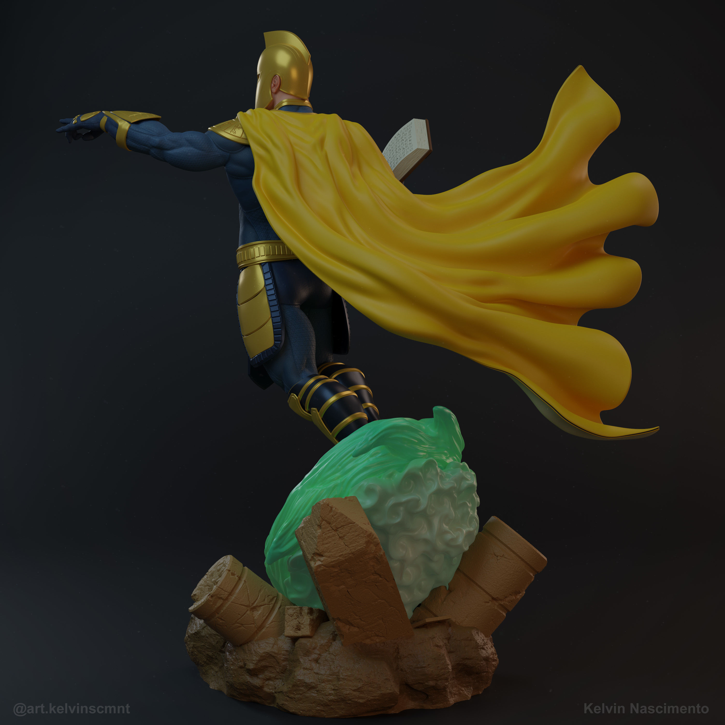 Dr Fate  Statue 3D print model_4