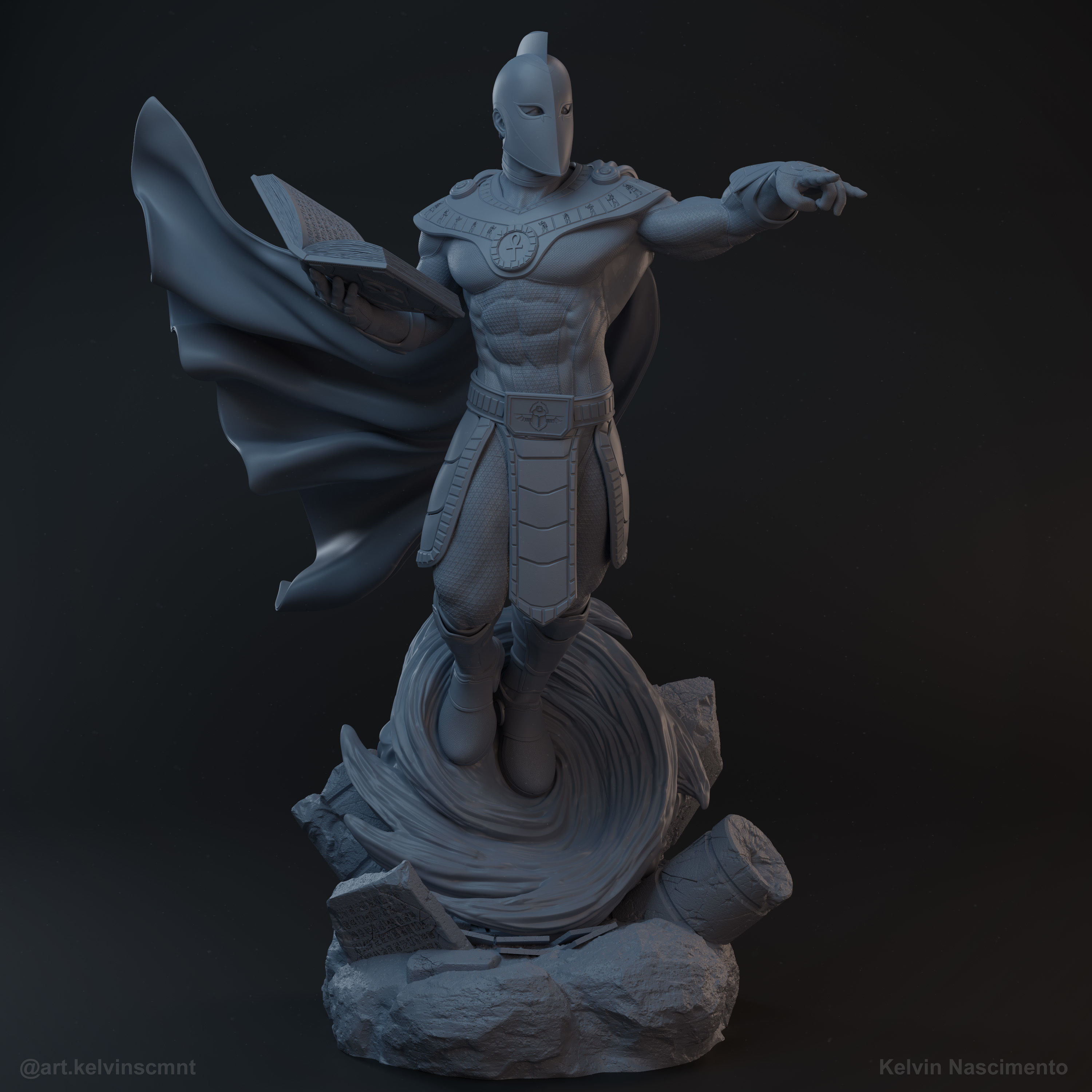 Dr Fate  Statue 3D print model_7