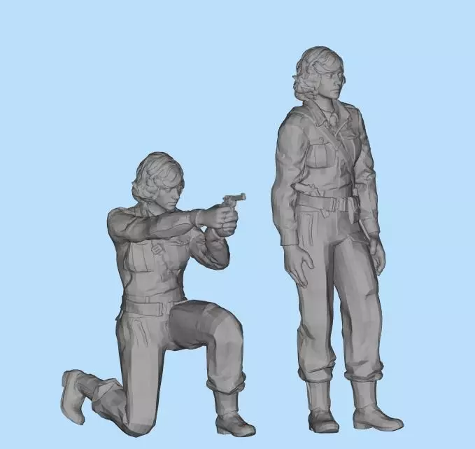 British Soldier WWII 3D print model_0