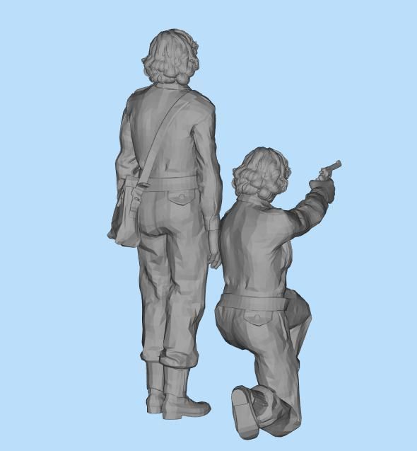 British Soldier WWII 3D print model_2