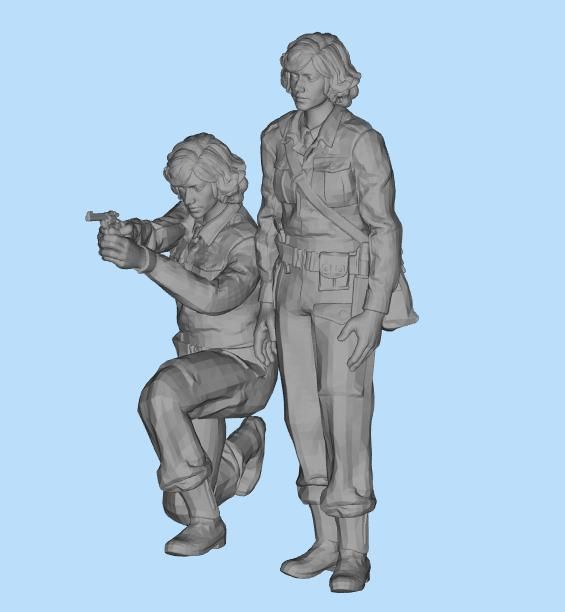 British Soldier WWII 3D print model_1