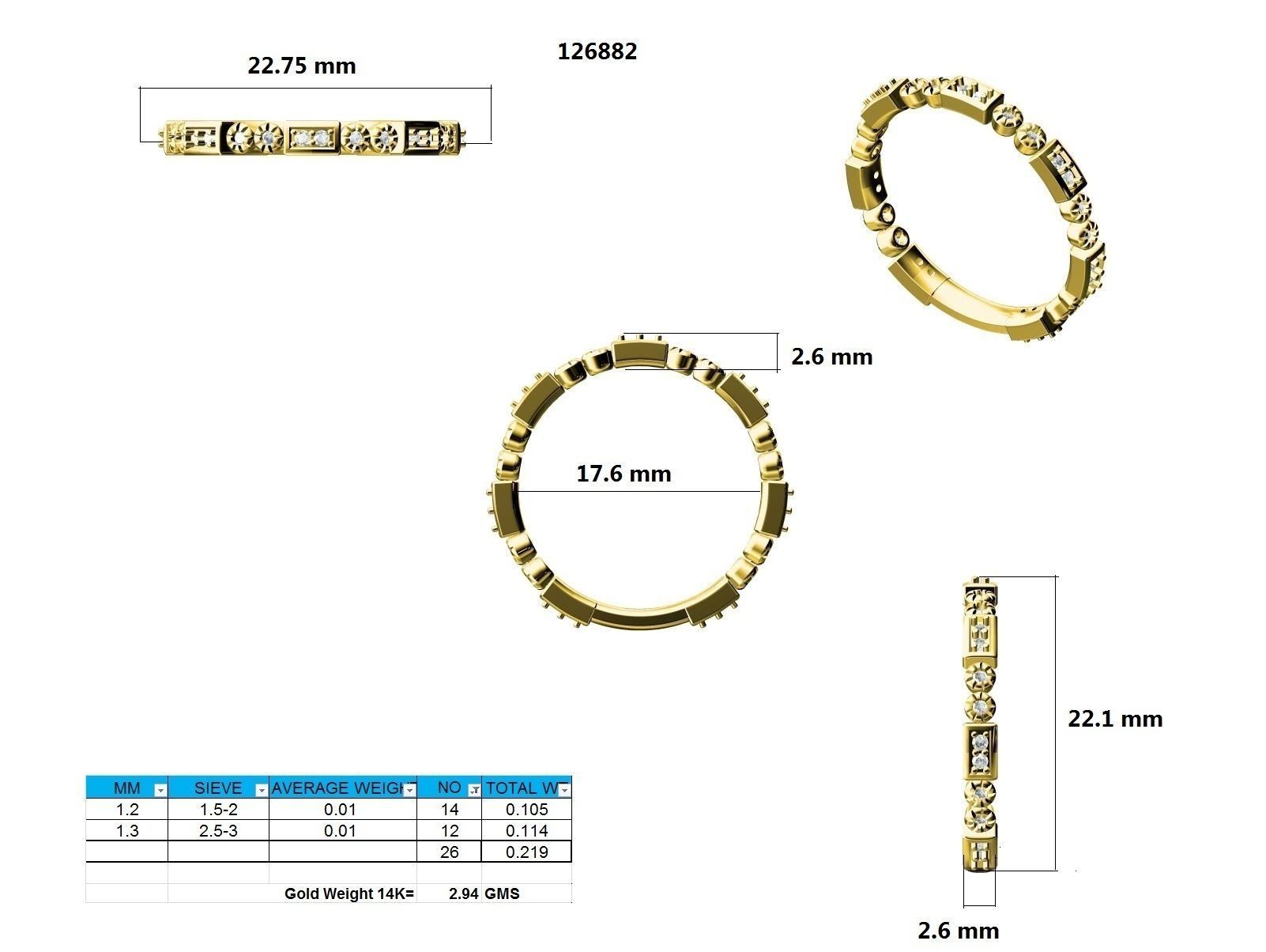 Ring - 126882 3D print model_12