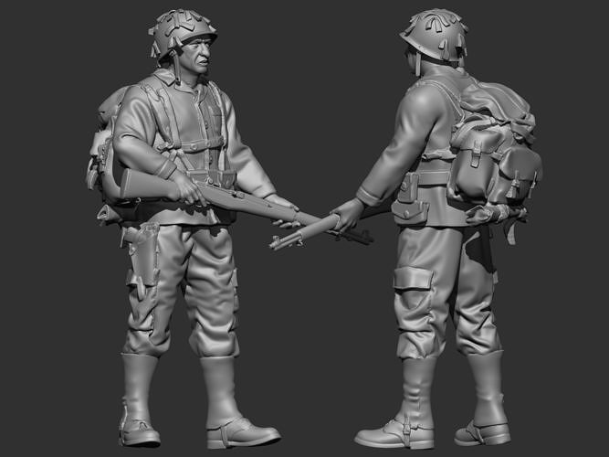 Soldier USA 3D print model