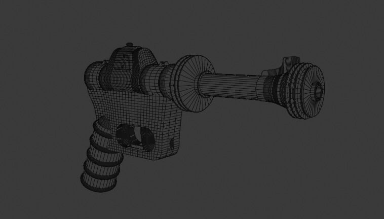 scifi guns 3D model_5