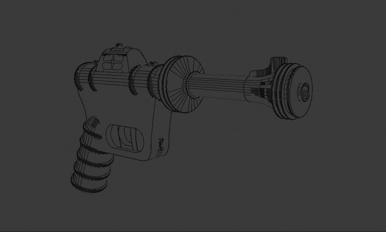 scifi guns 3D model_6
