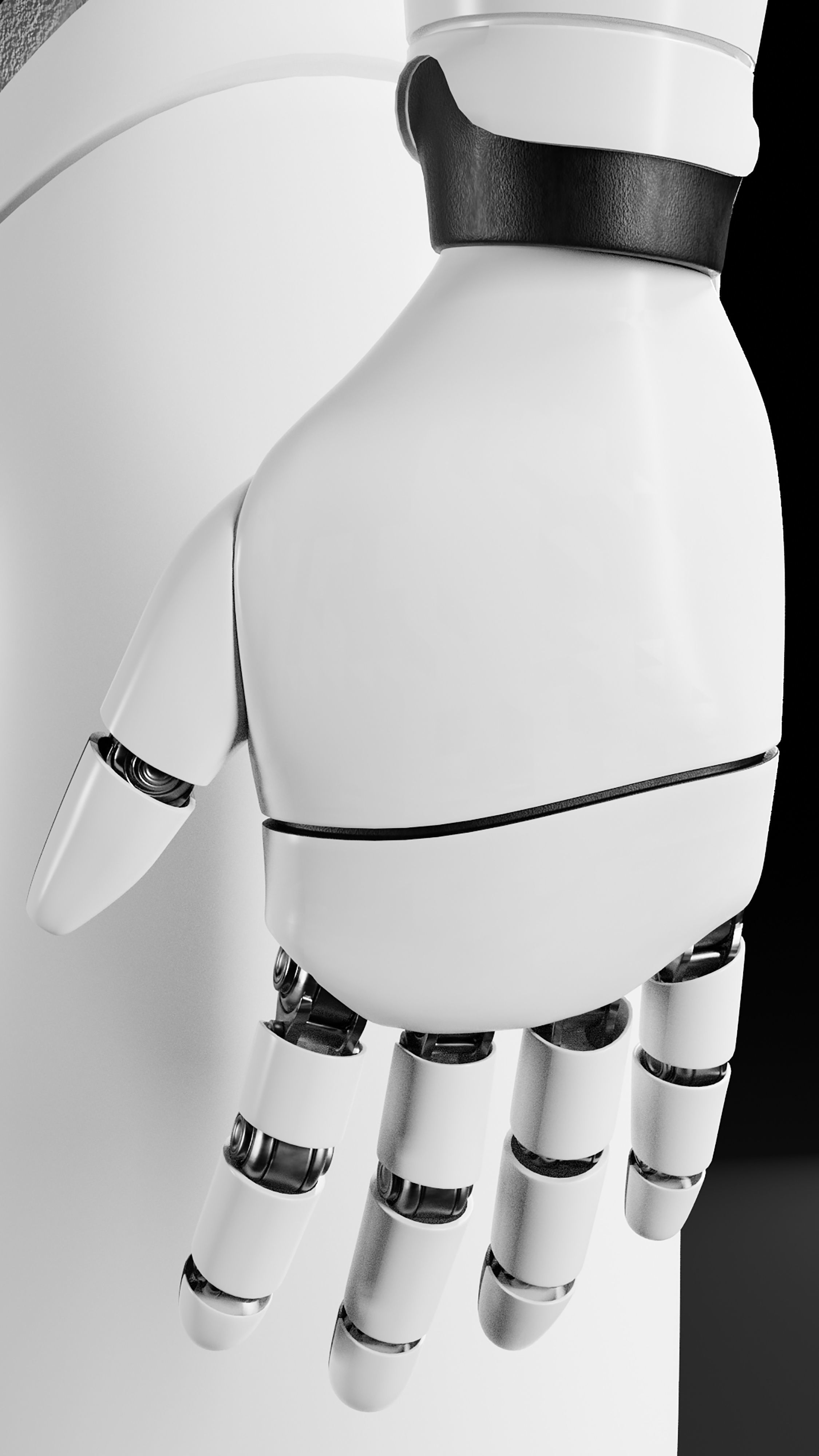 Artificial intelligence Cyborg 3D model_8