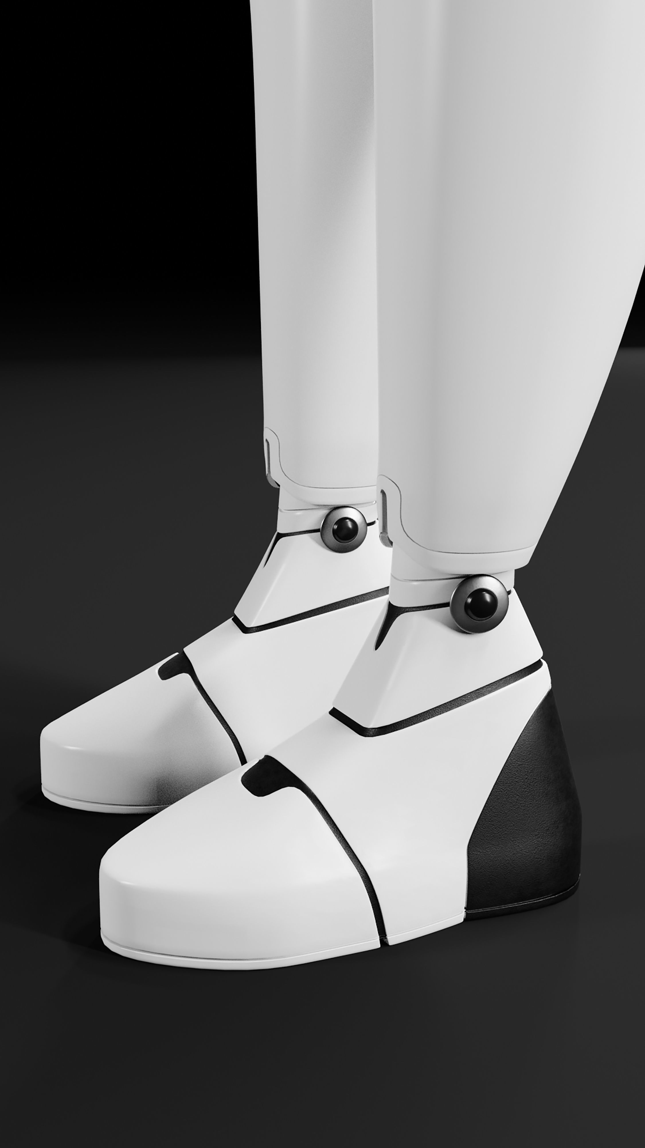 Artificial intelligence Cyborg 3D model_6