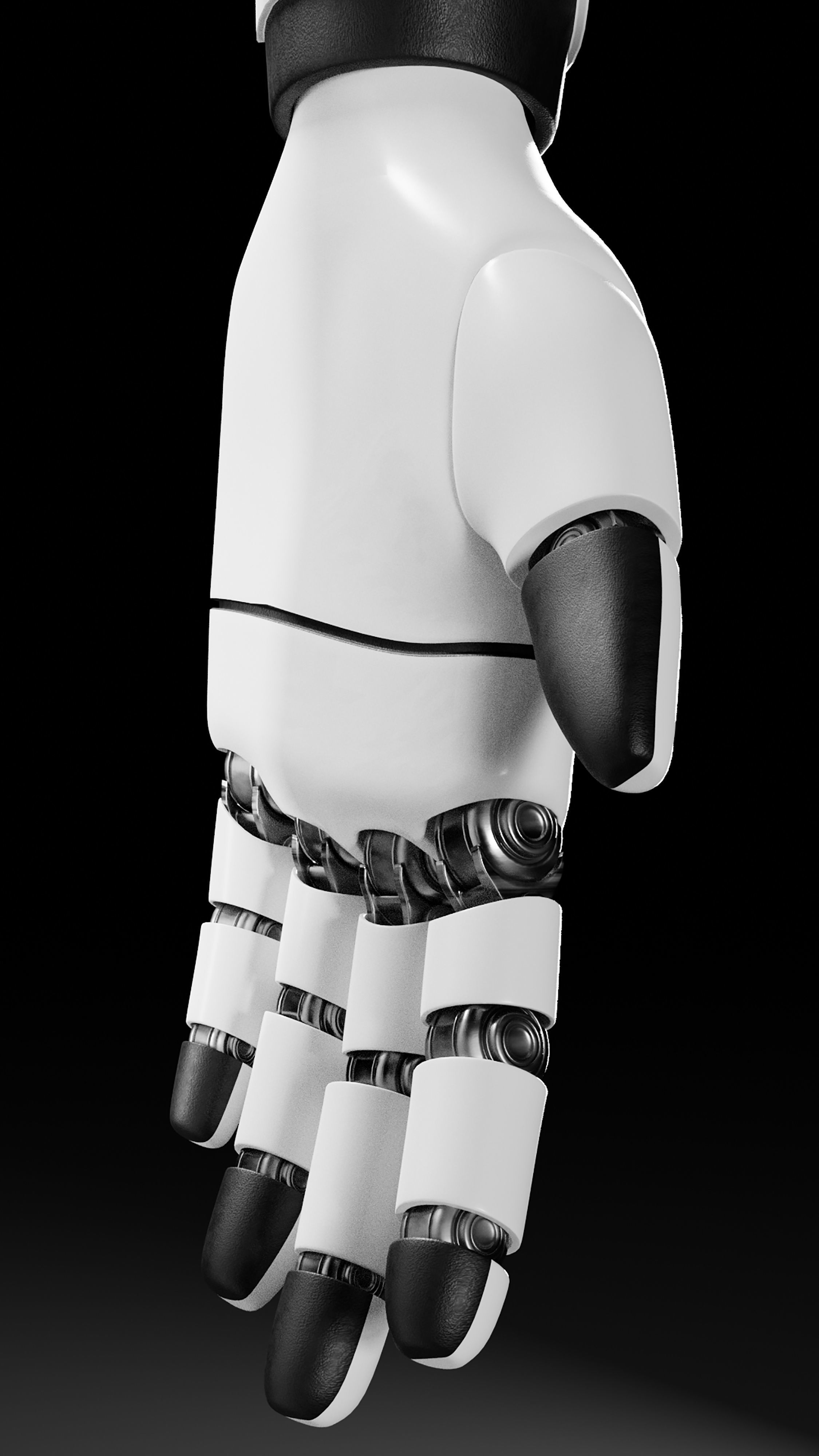 Artificial intelligence Cyborg 3D model_9