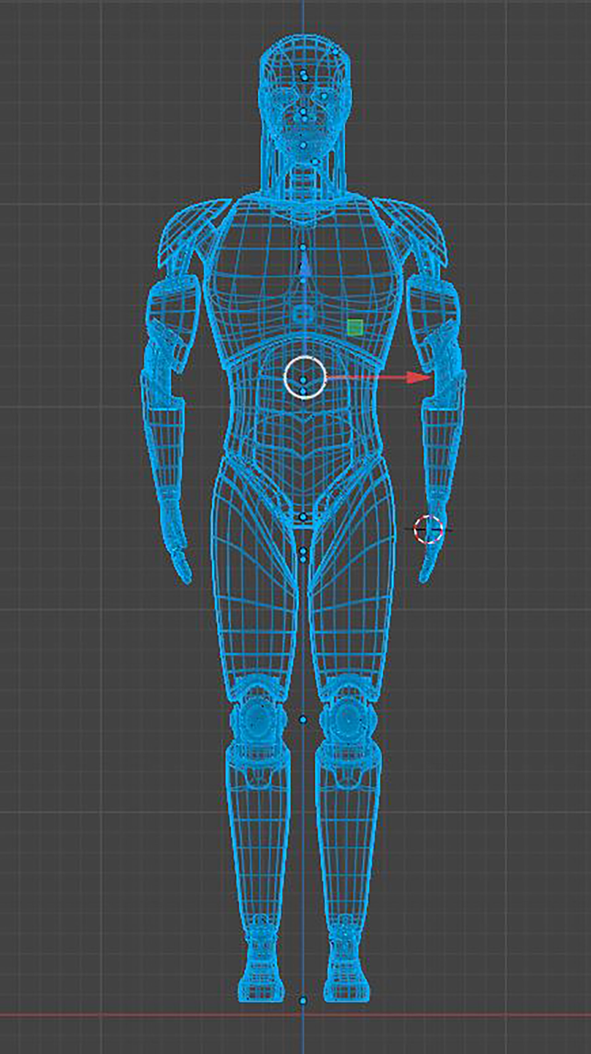 Artificial intelligence Cyborg 3D model_10