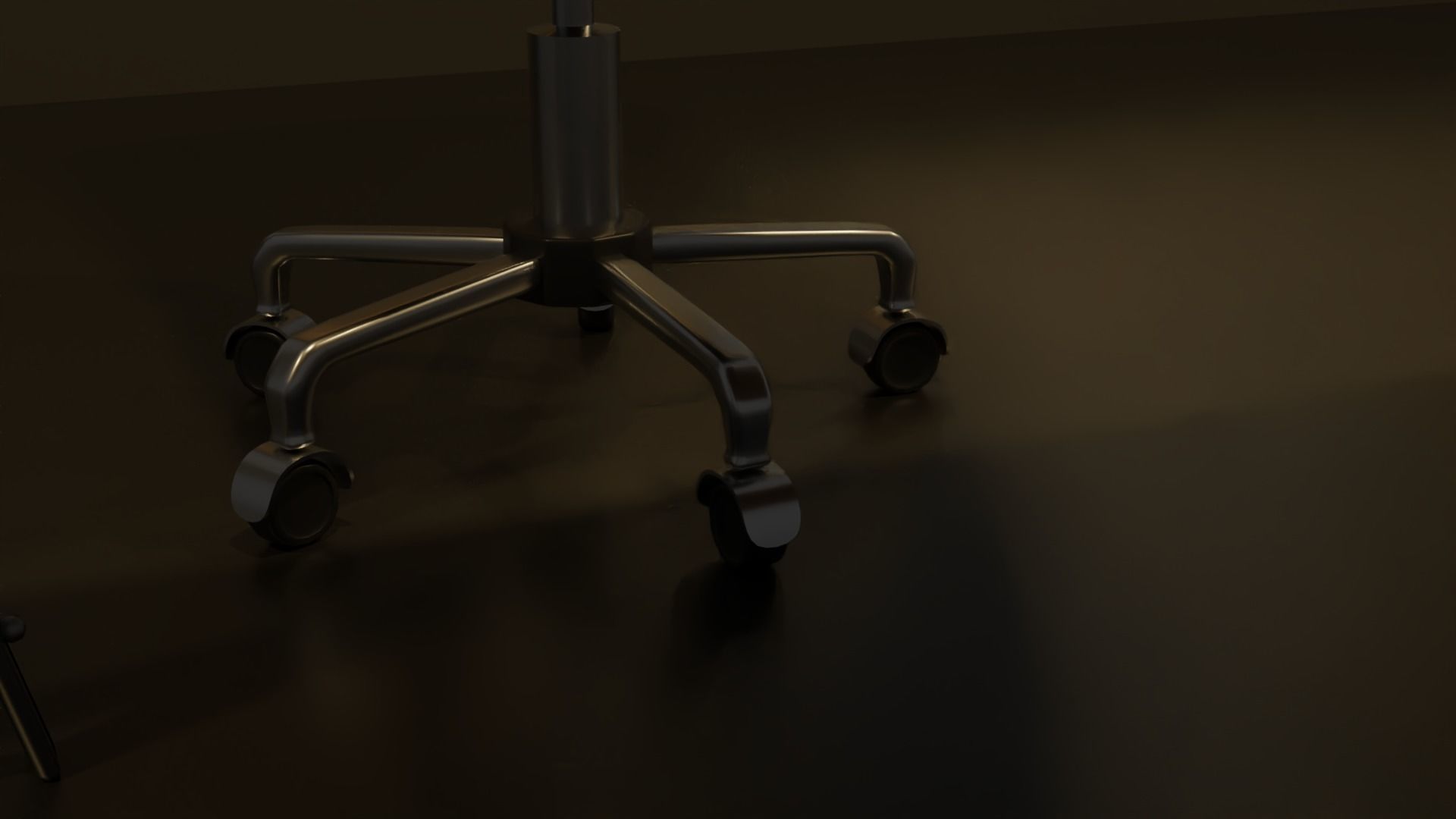 Office desk low poly 3d model Low-poly 3D model_12