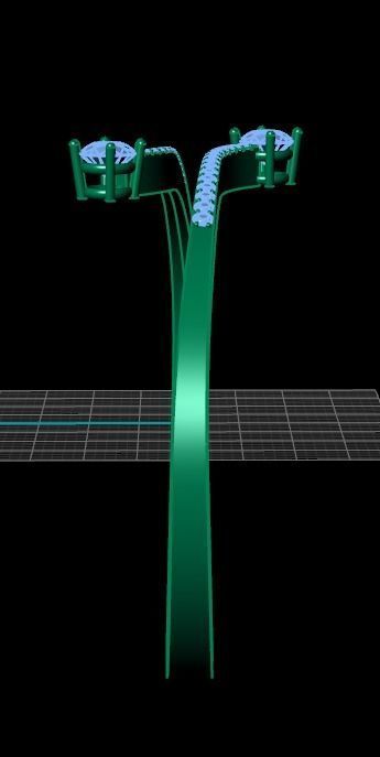 Luxury Golden Bracelet With Diamonds 3D print model_7