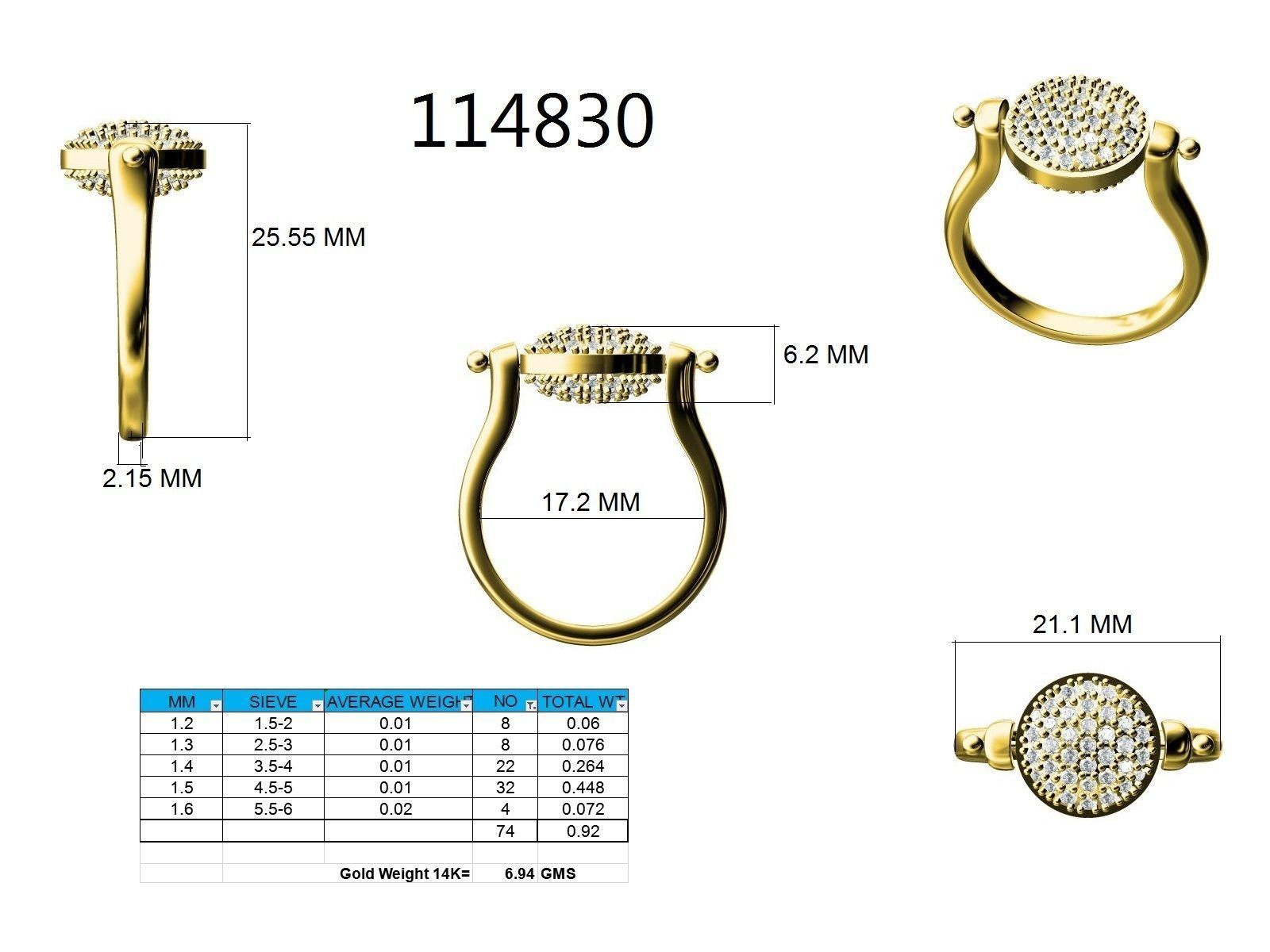 Ring - 114830 3D print model_12