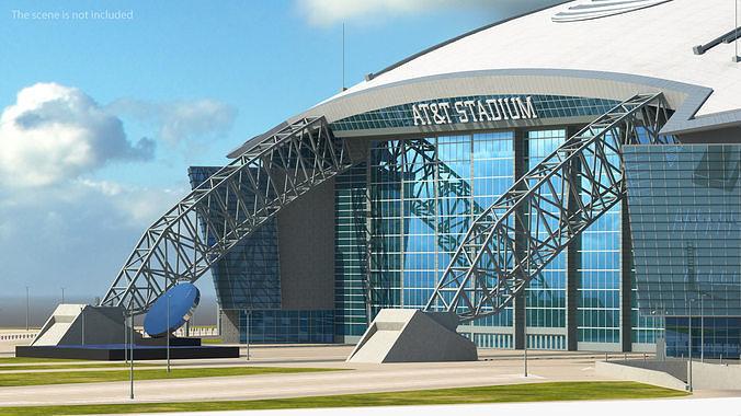 ATT Stadium Building 3D model 7