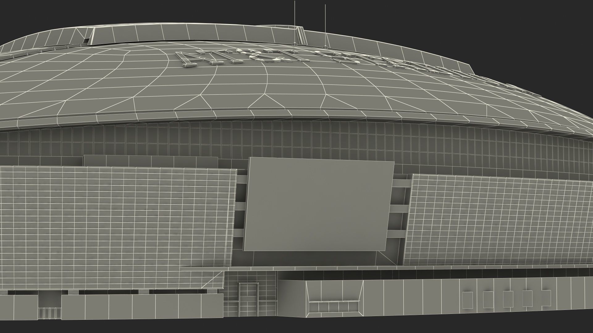 ATT Stadium Building 3D model_22