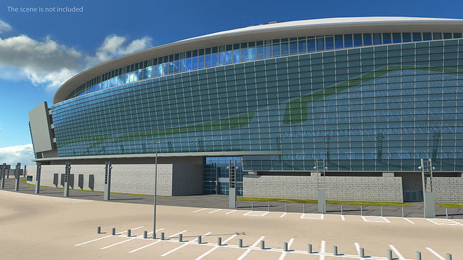 ATT Stadium Building 3D model 6
