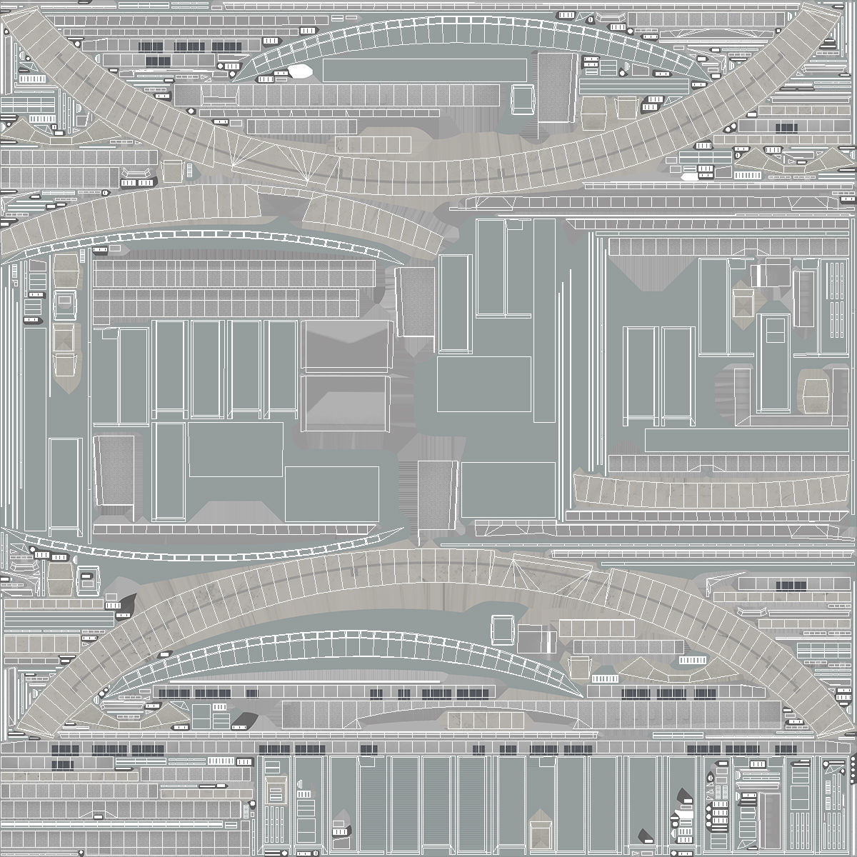 ATT Stadium Building 3D model_15