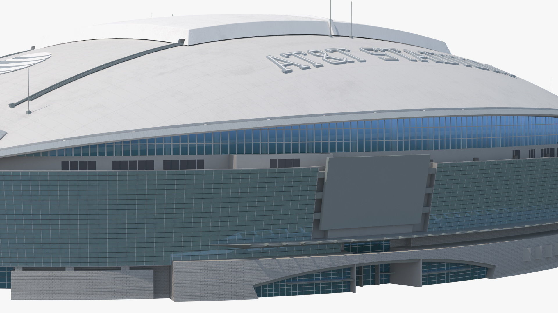 ATT Stadium Building 3D model_12