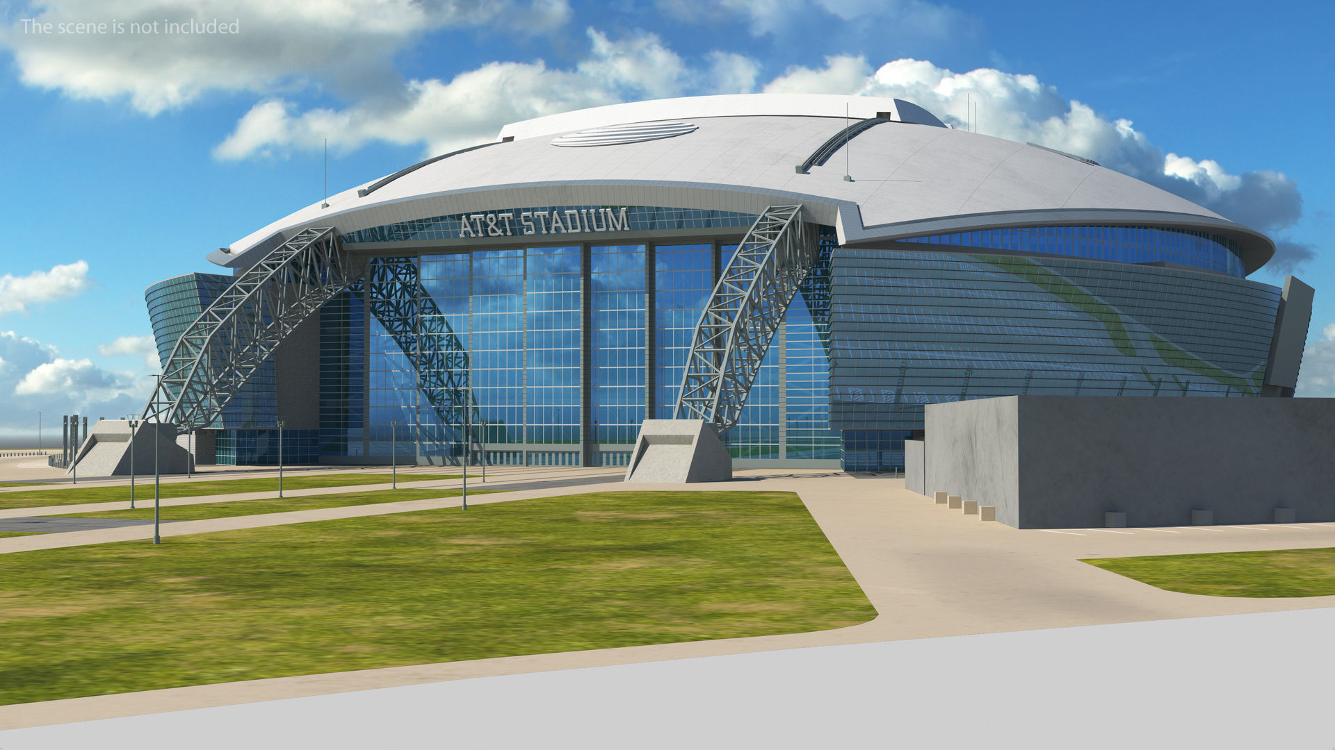 ATT Stadium Building 3D model_2