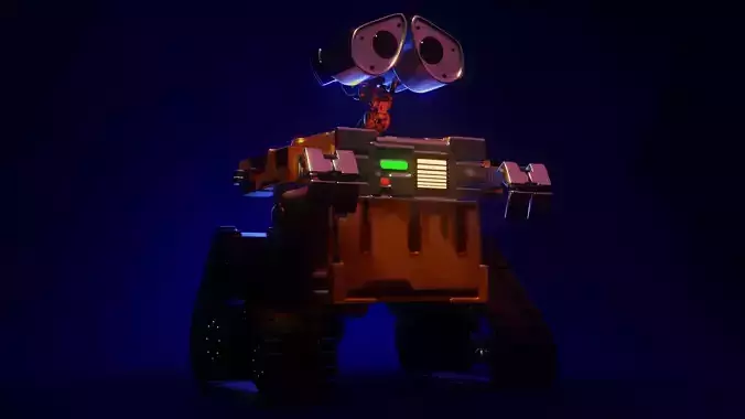 Wall E 3D Model robot Low-poly 3D model