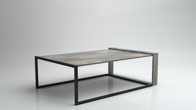 High-tech table 3D model