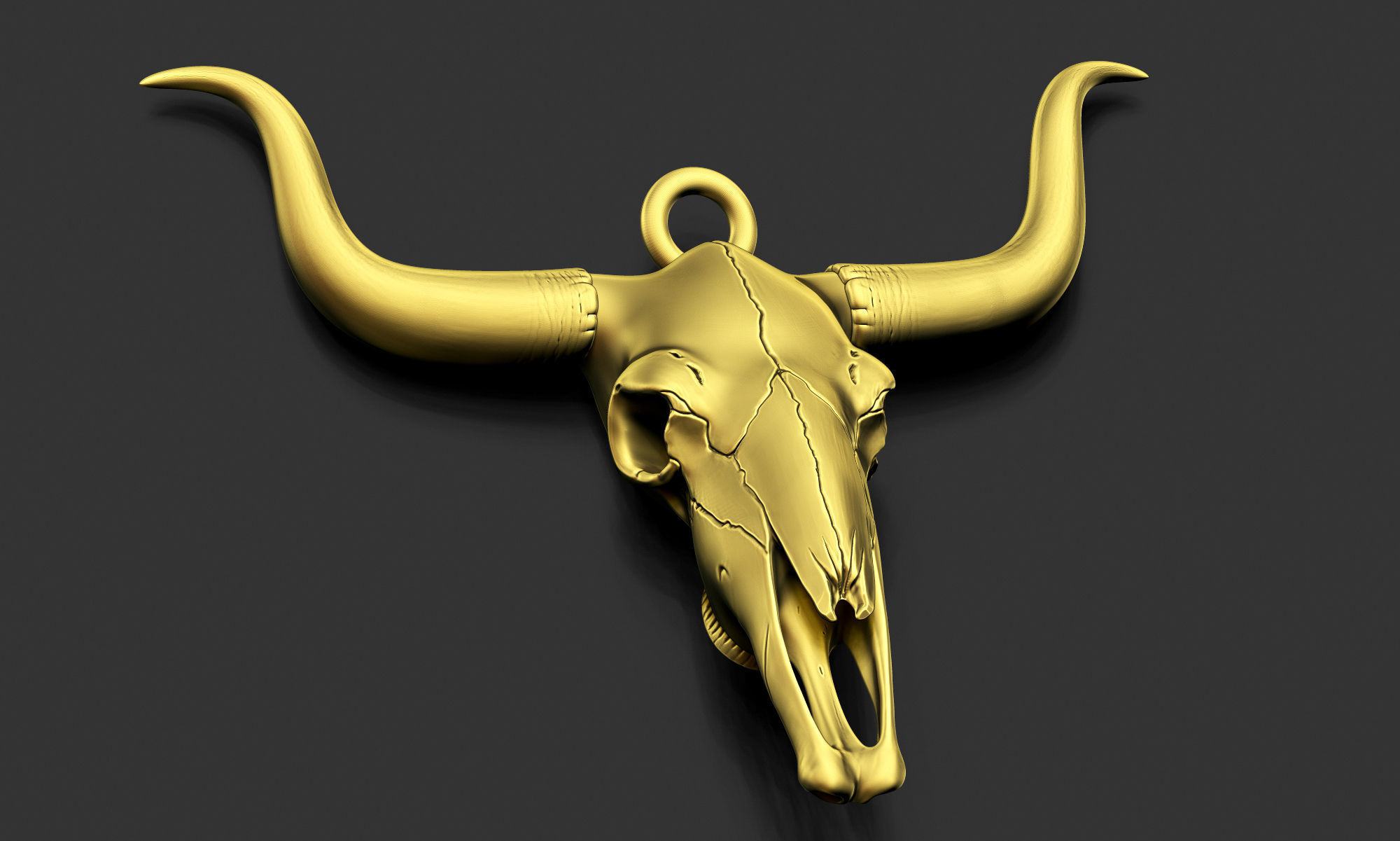 LongHorn Cow Skull 3D print model_8