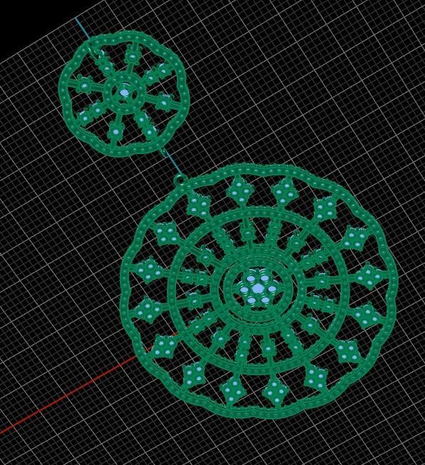 Luxury Diamond Golden Pendant 3D print model_9