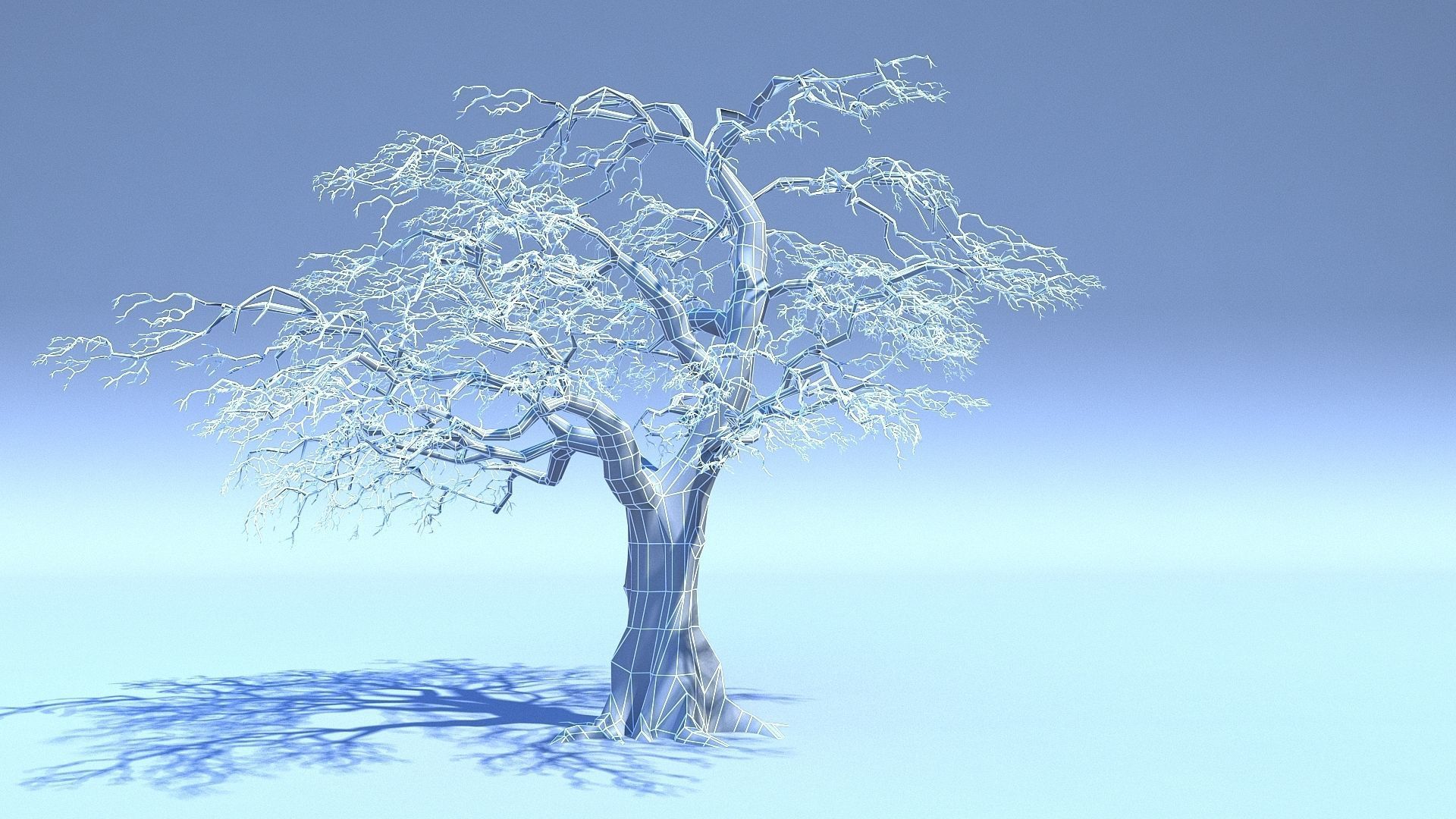 Tree 3D Model with V-Ray Materials 3D model_6