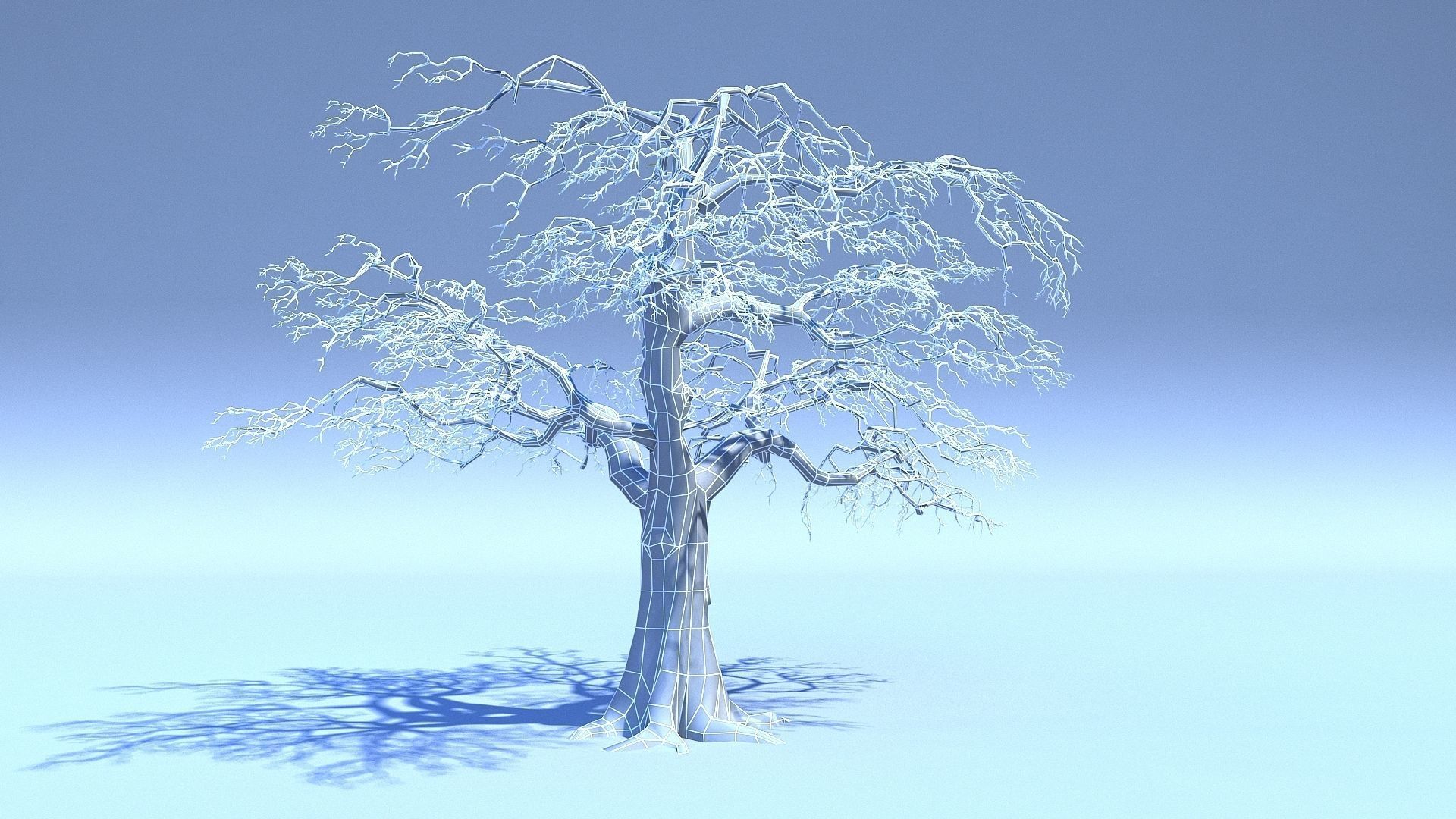 Tree 3D Model with V-Ray Materials 3D model_5