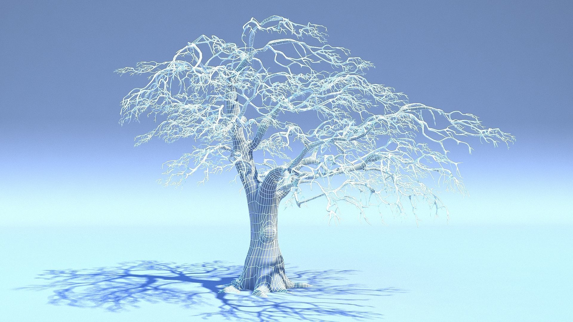 Tree 3D Model with V-Ray Materials 3D model_9