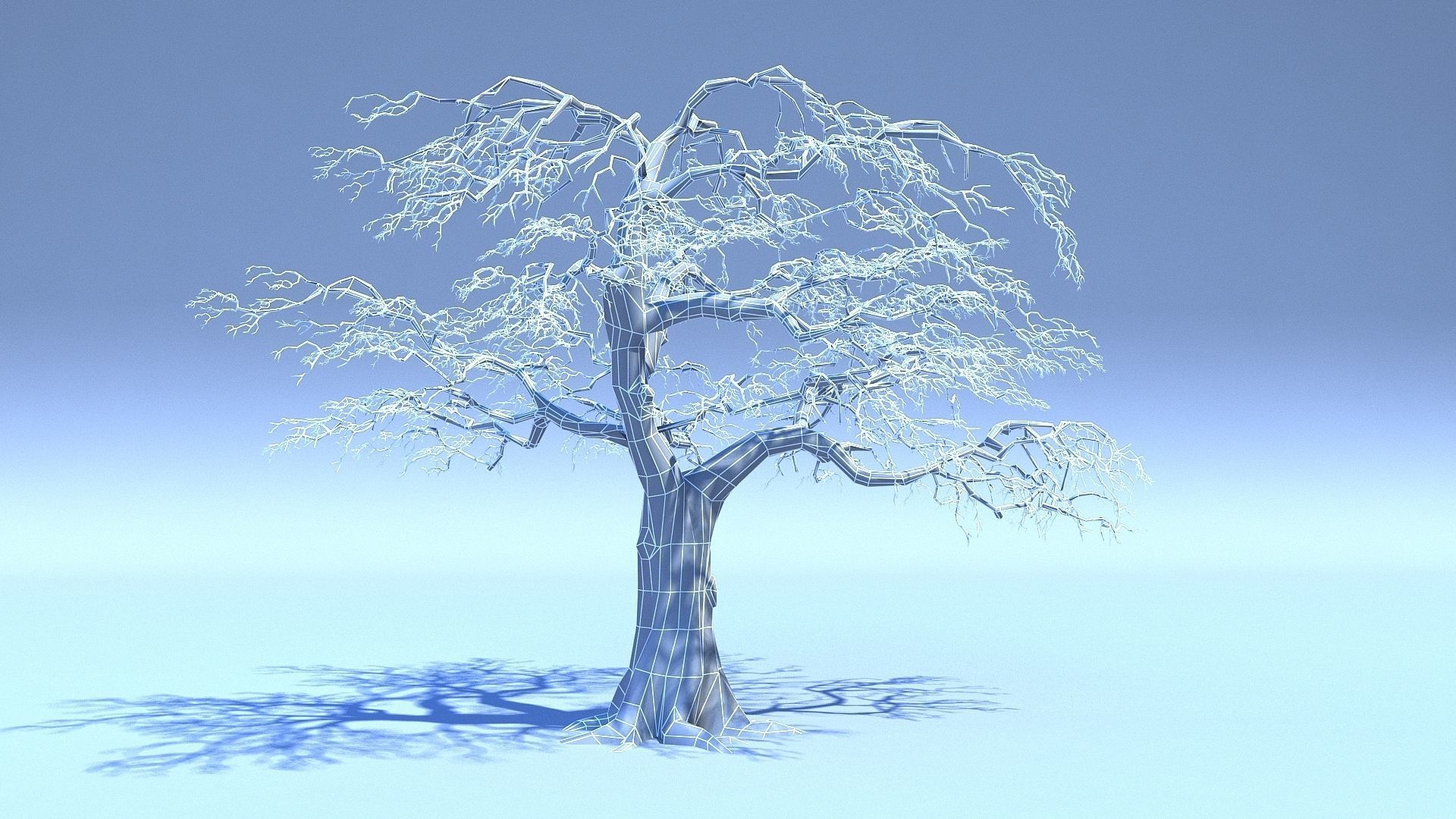 Tree 3D Model with V-Ray Materials 3D model_7