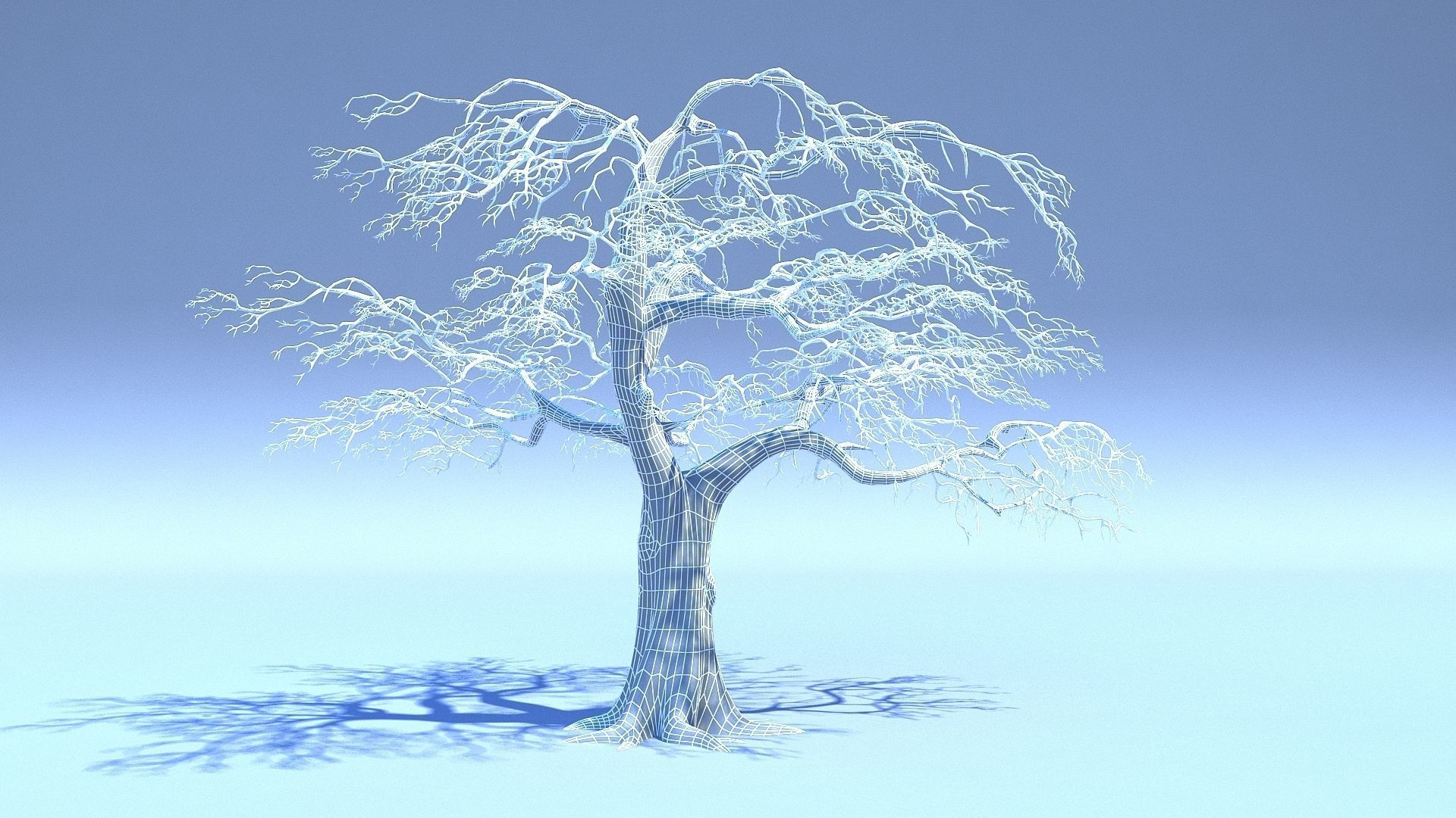 Tree 3D Model with V-Ray Materials 3D model_10