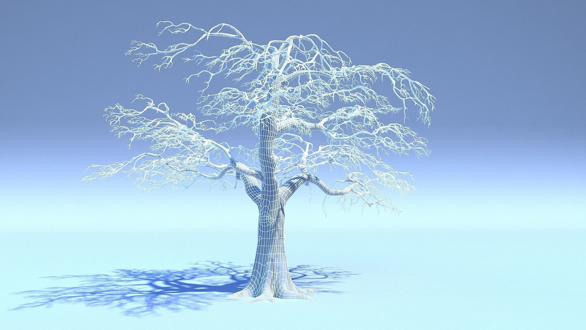 Tree 3D Model with V-Ray Materials 3D model_8