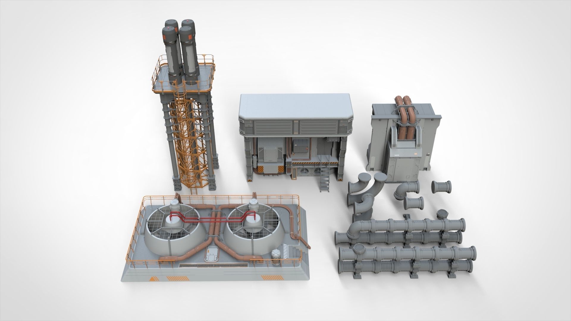 sci fi props 2 3D model_2