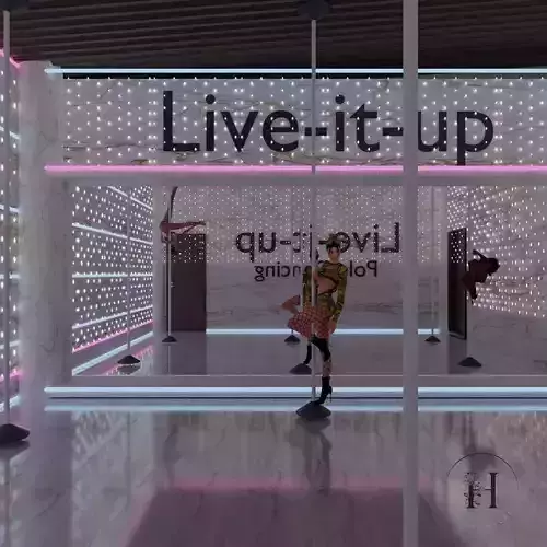 Pole Dancing Blender Scene