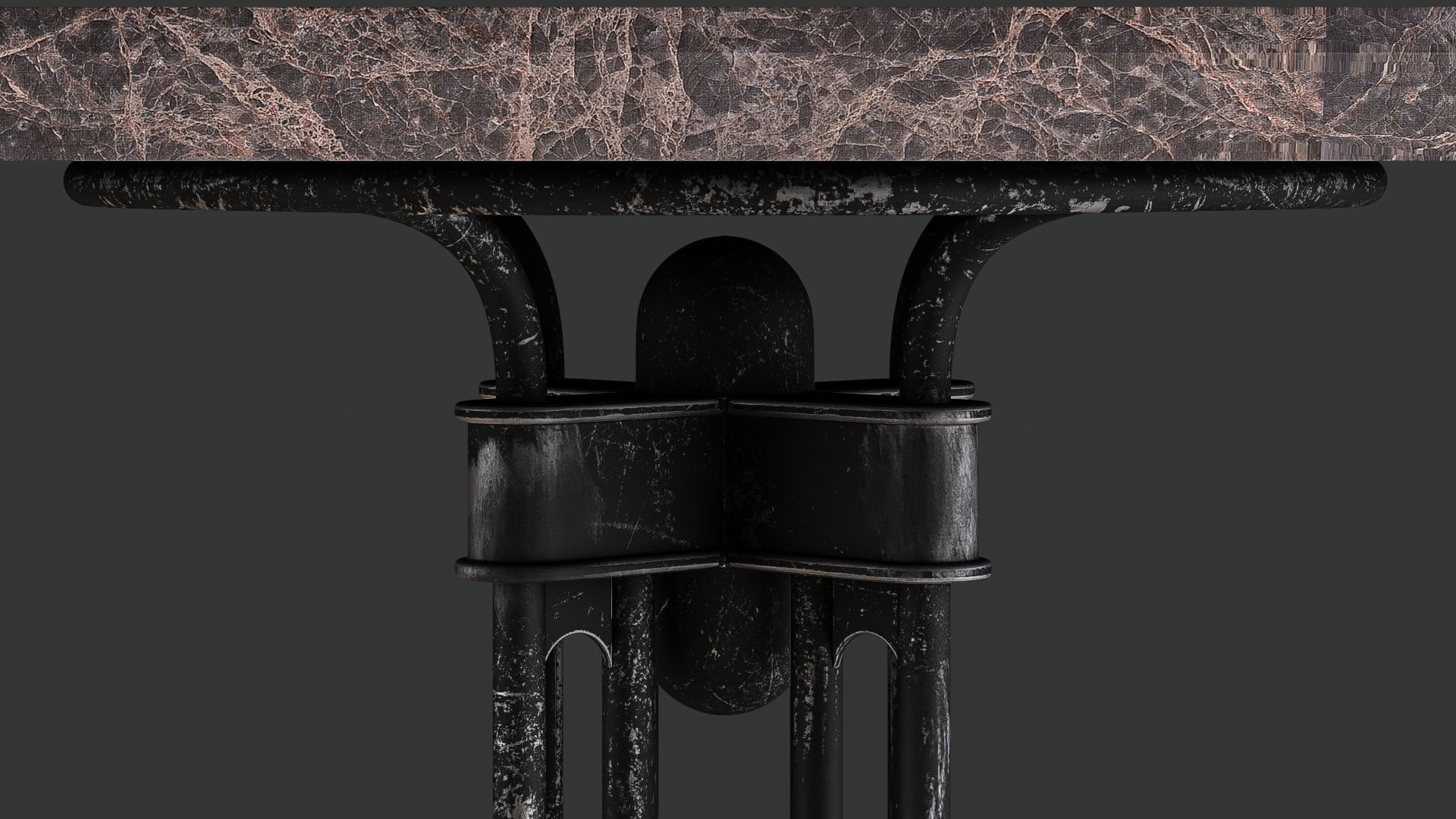 Table with marble top 3D model_3