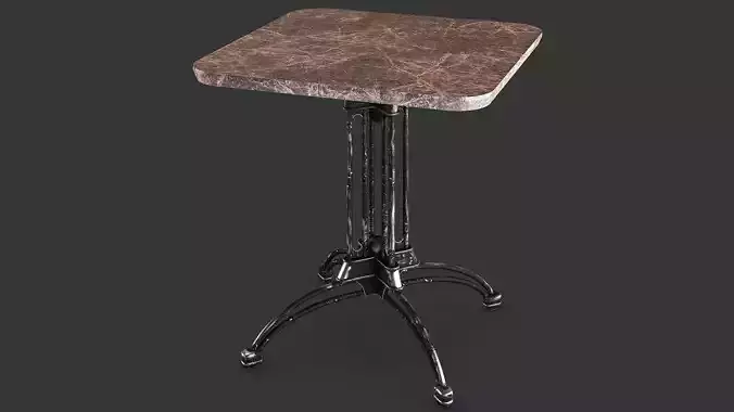 Table with marble top