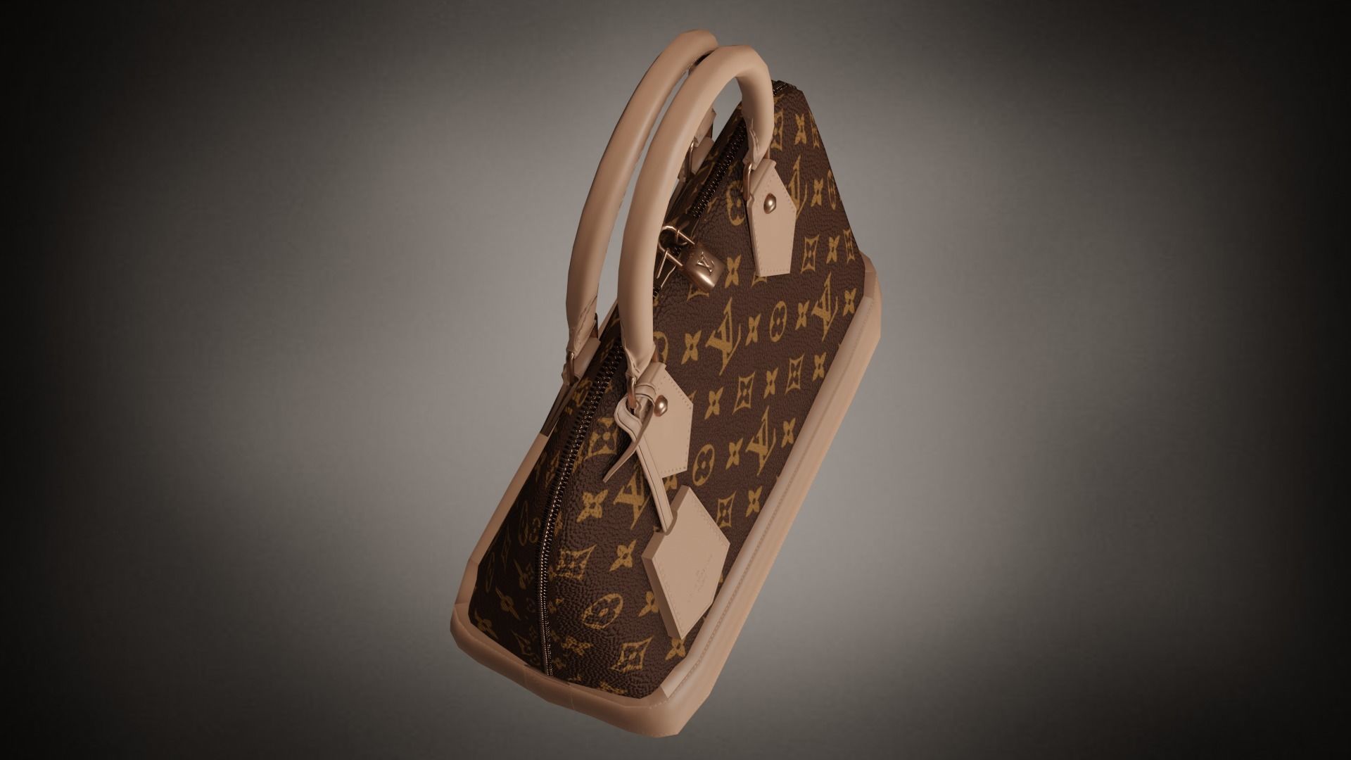 Louis Vuitton - BOLSO ALMA - 01 - Low-poly 3D model 3D model_6