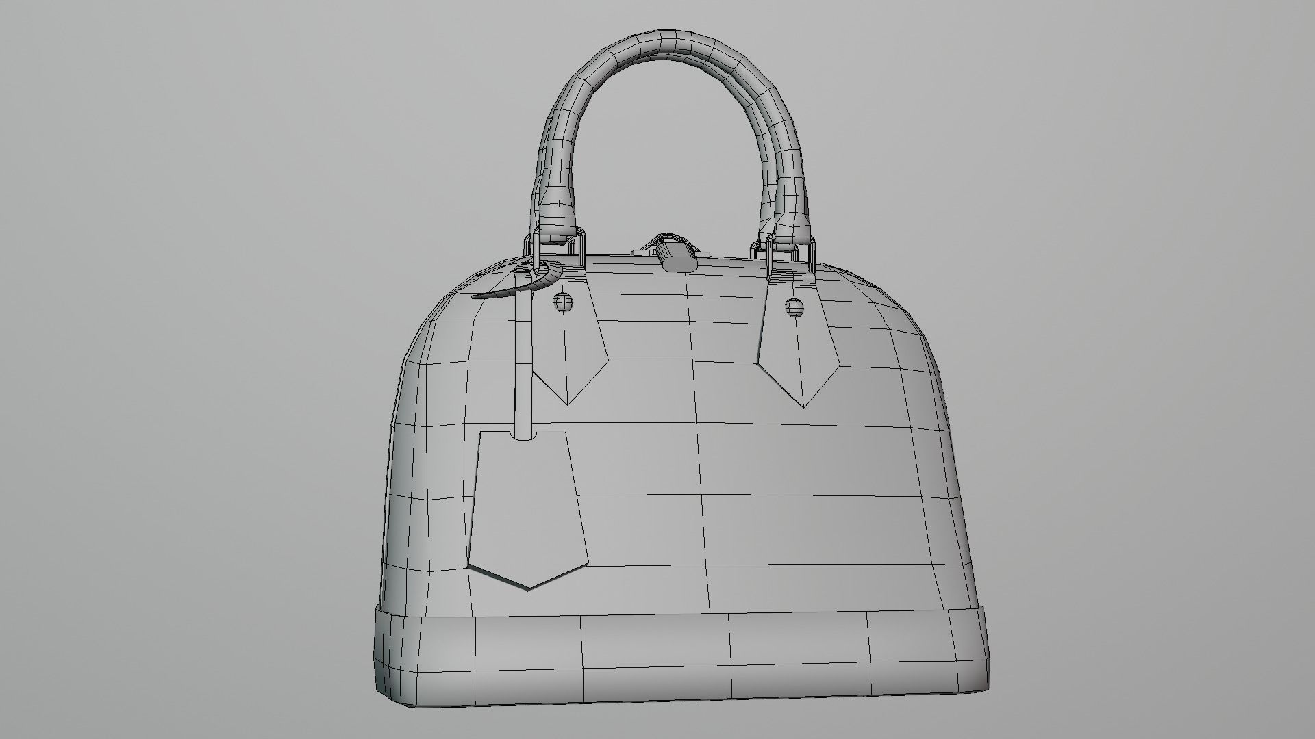 Louis Vuitton - BOLSO ALMA - 01 - Low-poly 3D model 3D model_2