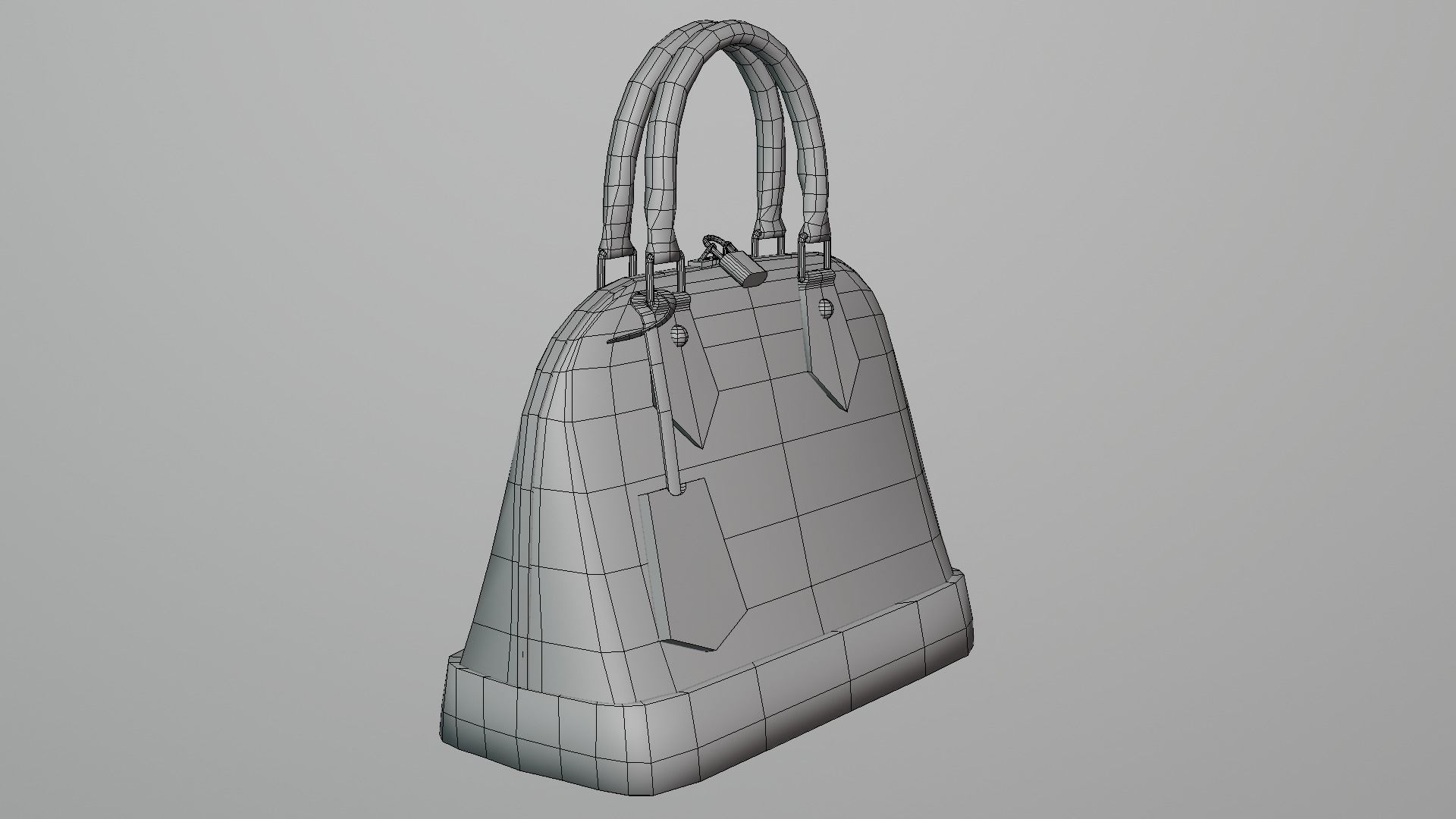 Louis Vuitton - BOLSO ALMA - 01 - Low-poly 3D model 3D model_5