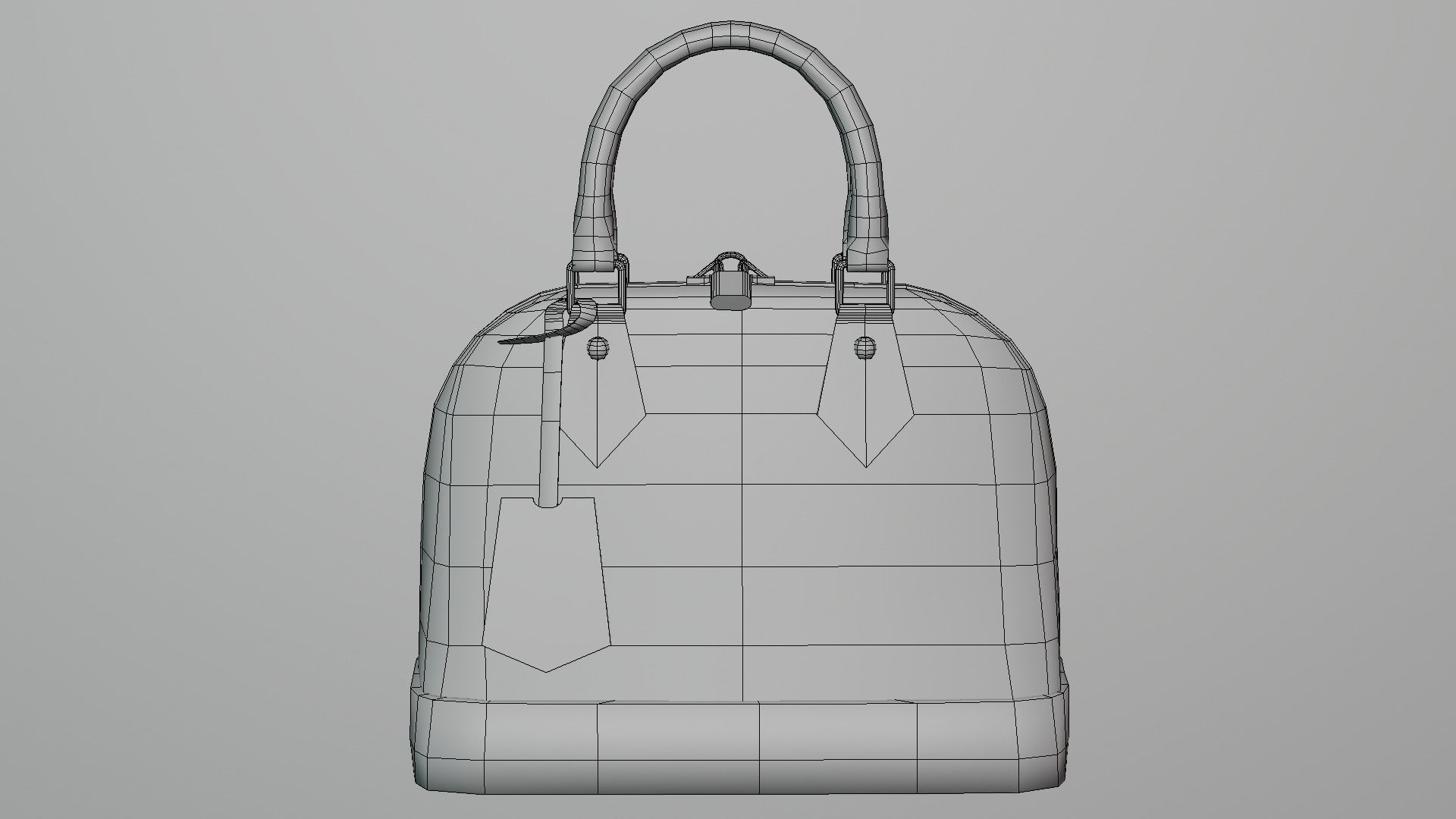 Louis Vuitton - BOLSO ALMA - 01 - Low-poly 3D model 3D model_10