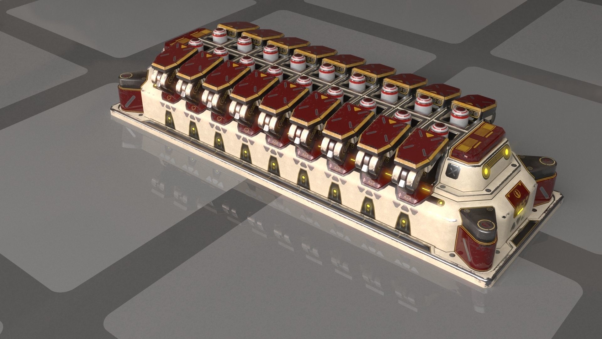 Imperial SX Sparrow Missile Pod 3D model_7