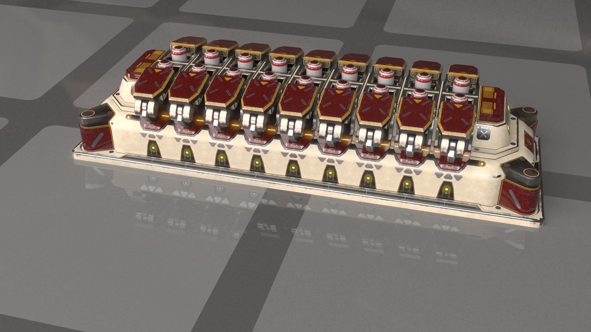 Imperial SX Sparrow Missile Pod 3D model_8