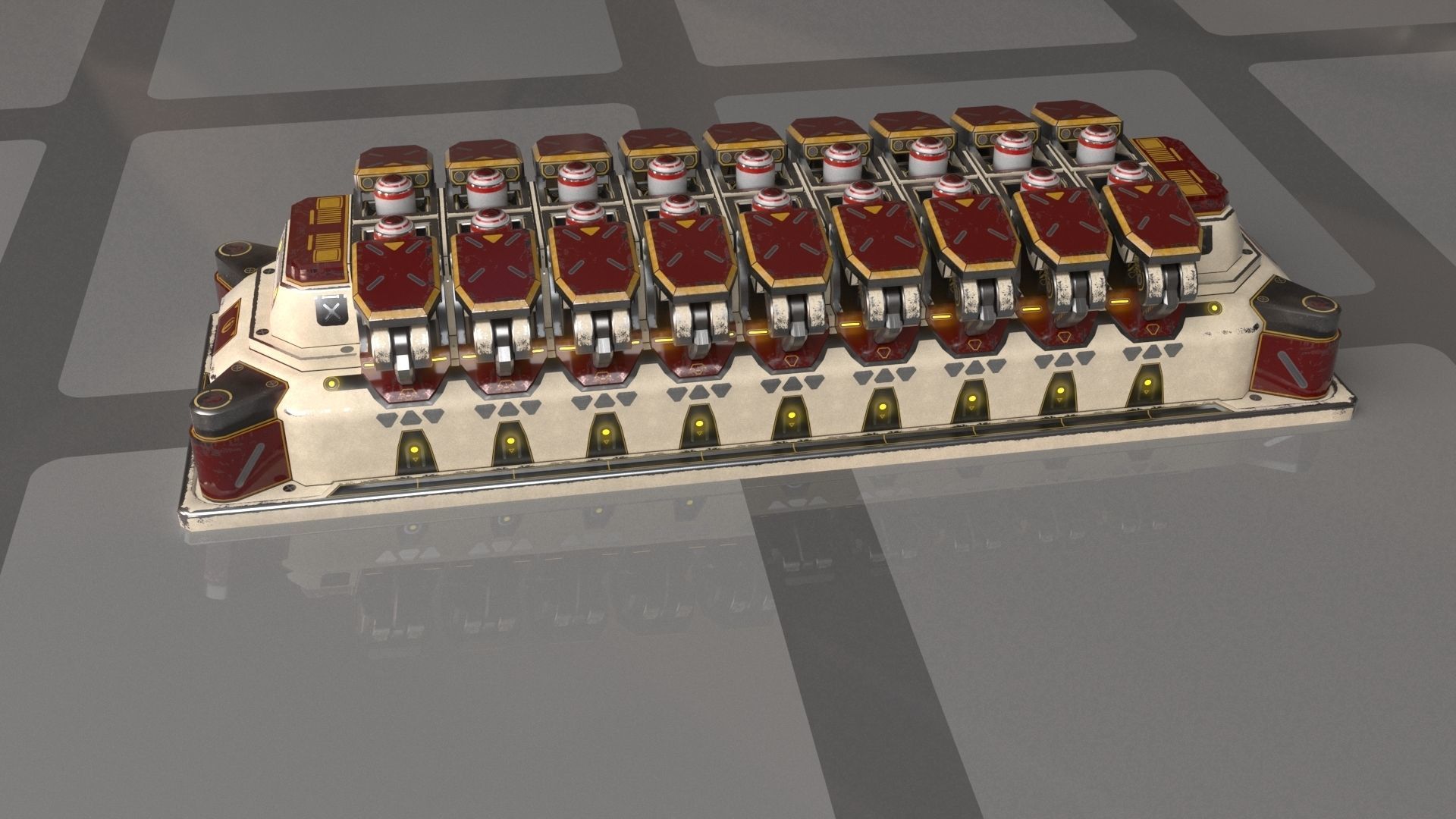 Imperial SX Sparrow Missile Pod 3D model_9